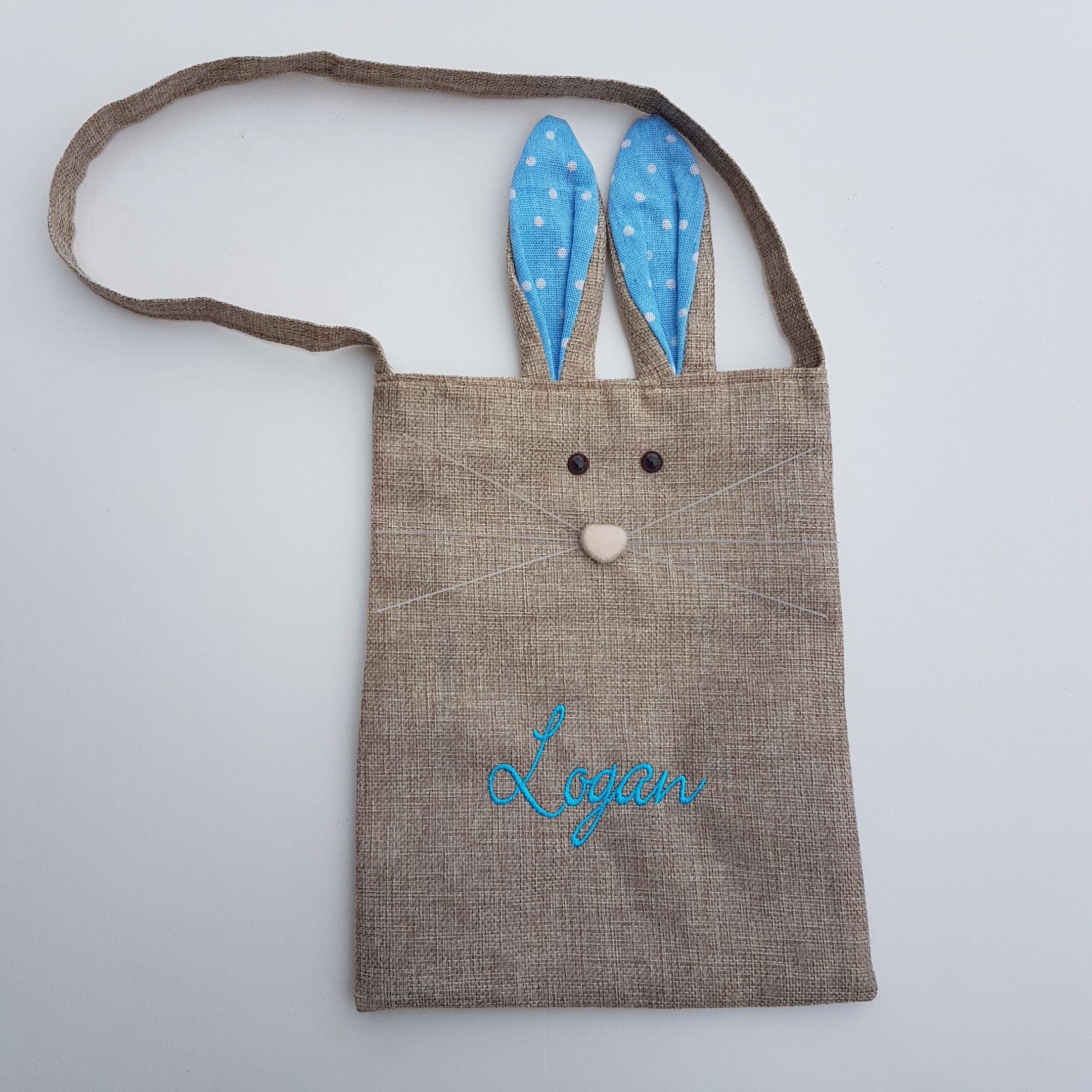 Bunny bag- Blue Ears - Stitch and Giggle
