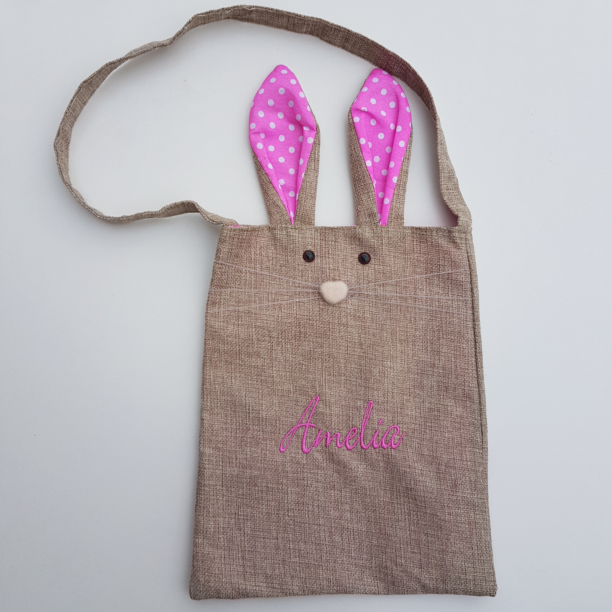 Bunny bag- Pink Ears - Stitch and Giggle